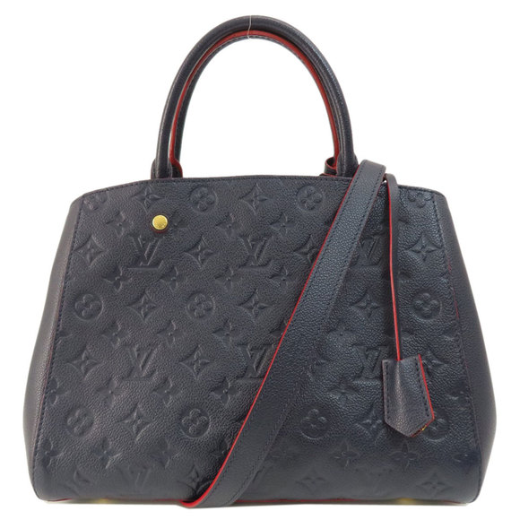 Louis Vuitton Handbags - LOUIS VUITTON Montaigne MM Marine Rouge Handbag Empr. M42746